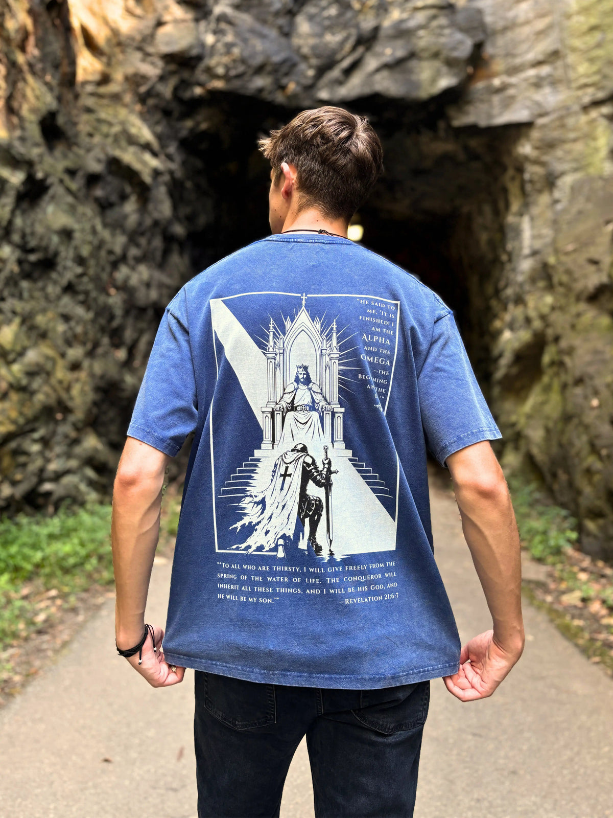 The Great White Throne Washed Out Oversized Tee