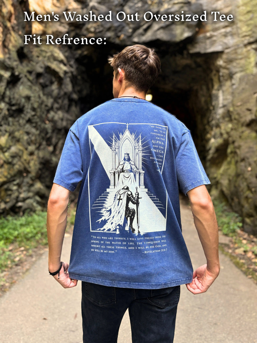 The Return of the King Washed Out Oversized Tee