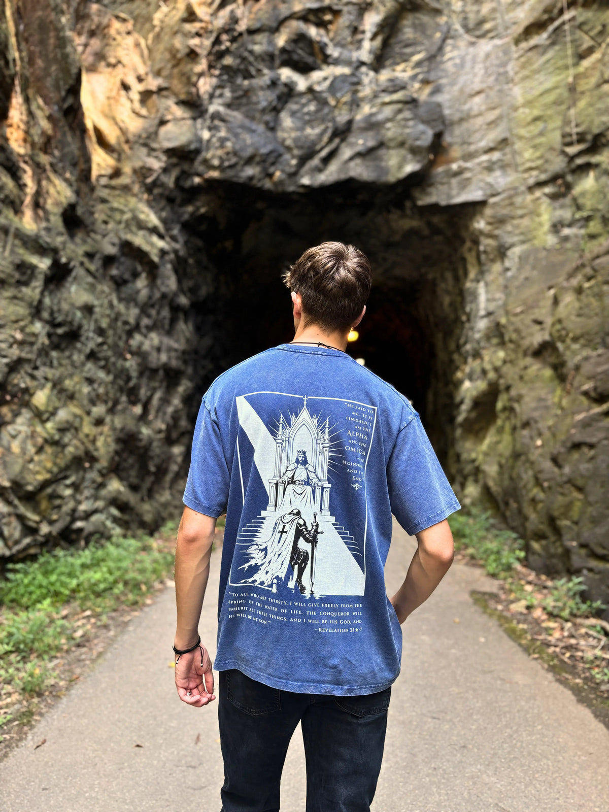 The Great White Throne Washed Out Oversized Tee