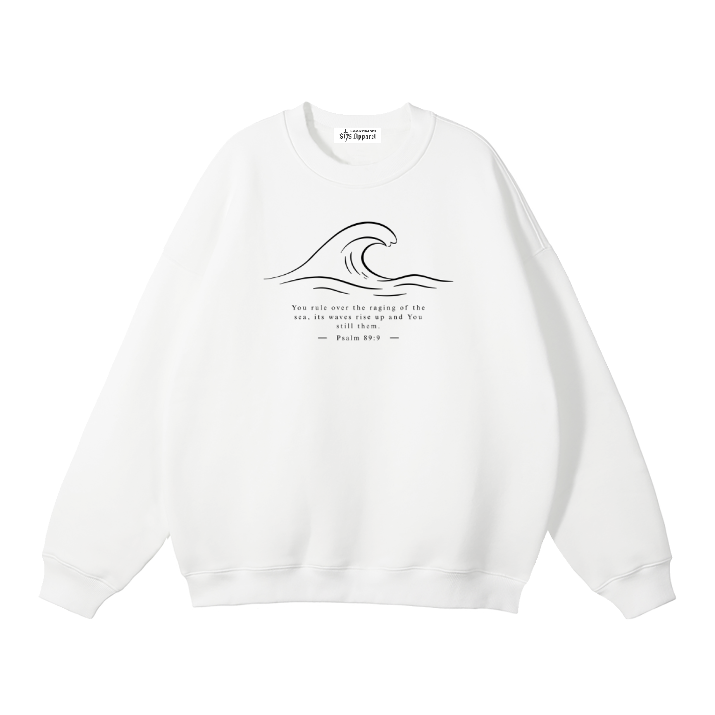 Stilled Wave Premium Fleeced Sweatshirt