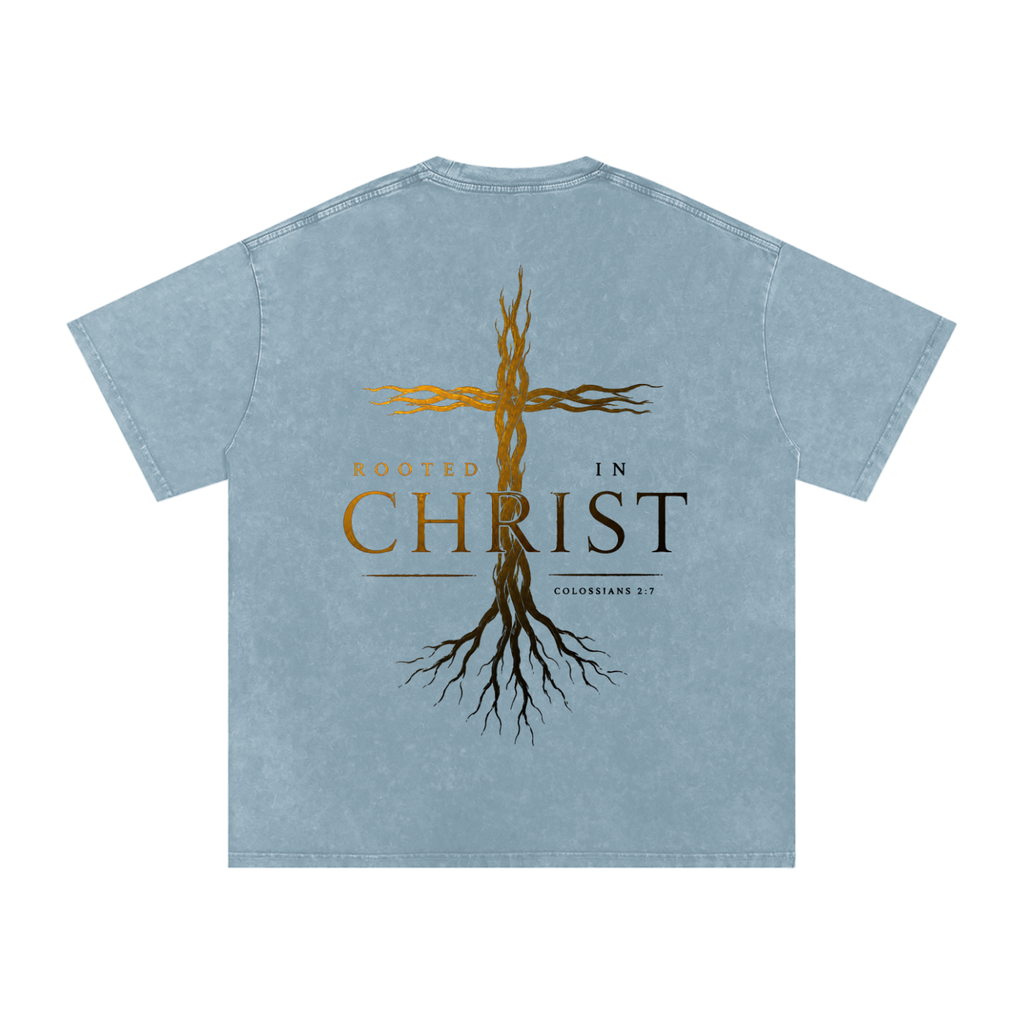 Root Cross Washed Out Oversized Tee