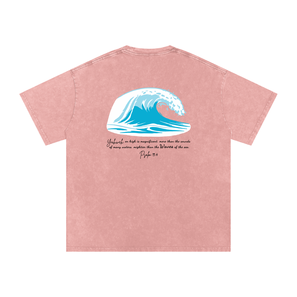 Wave Washed Out Oversized Tee