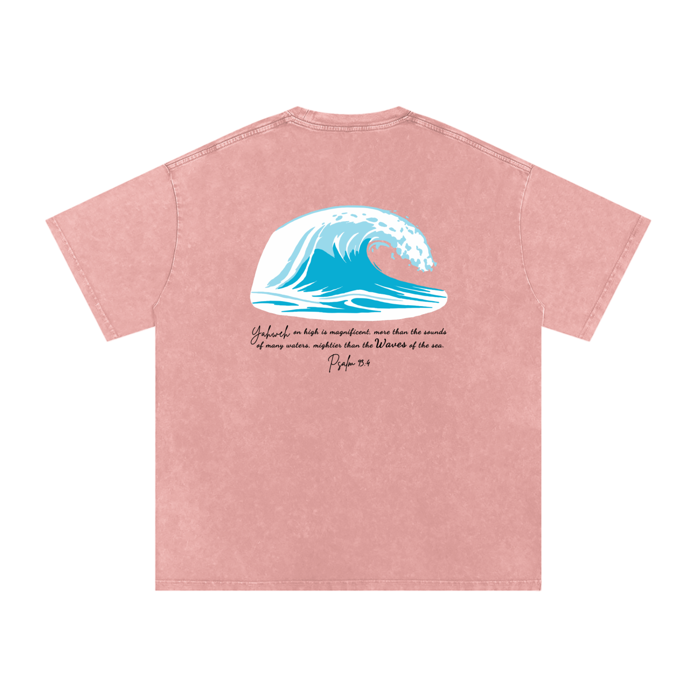 Wave Washed Out Oversized Tee