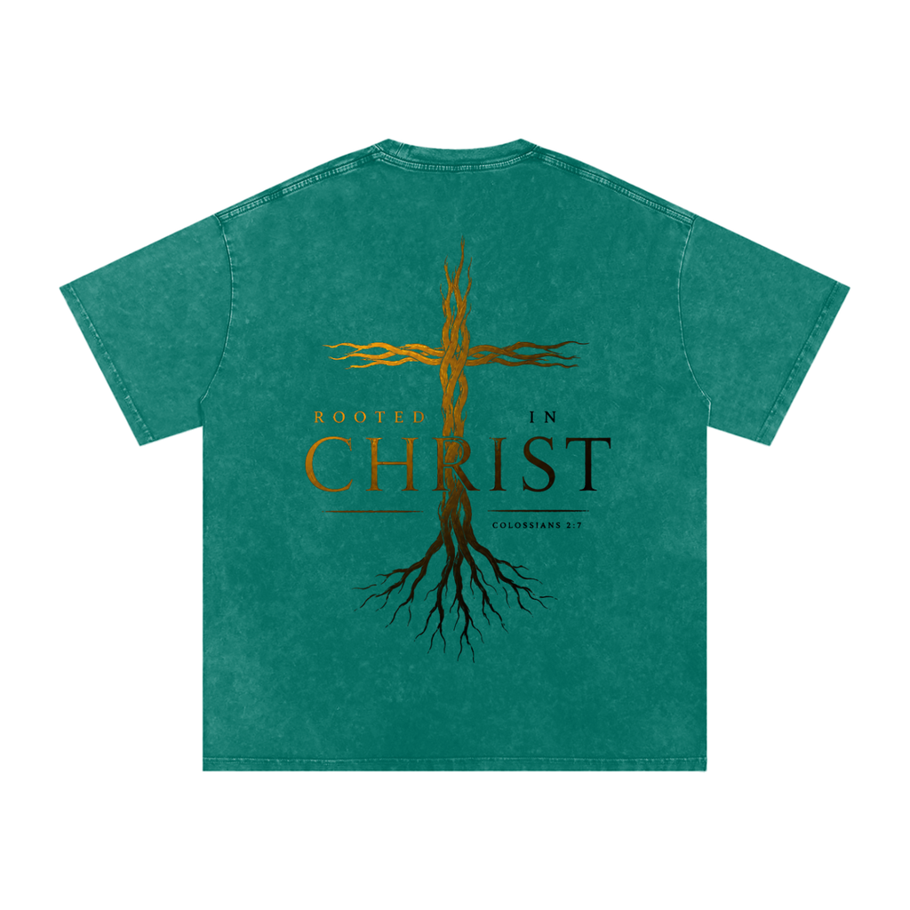 Root Cross Washed Out Oversized Tee