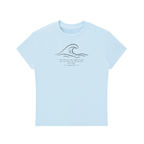 Stilled Wave Slim-Fit Women's Crewneck Tee