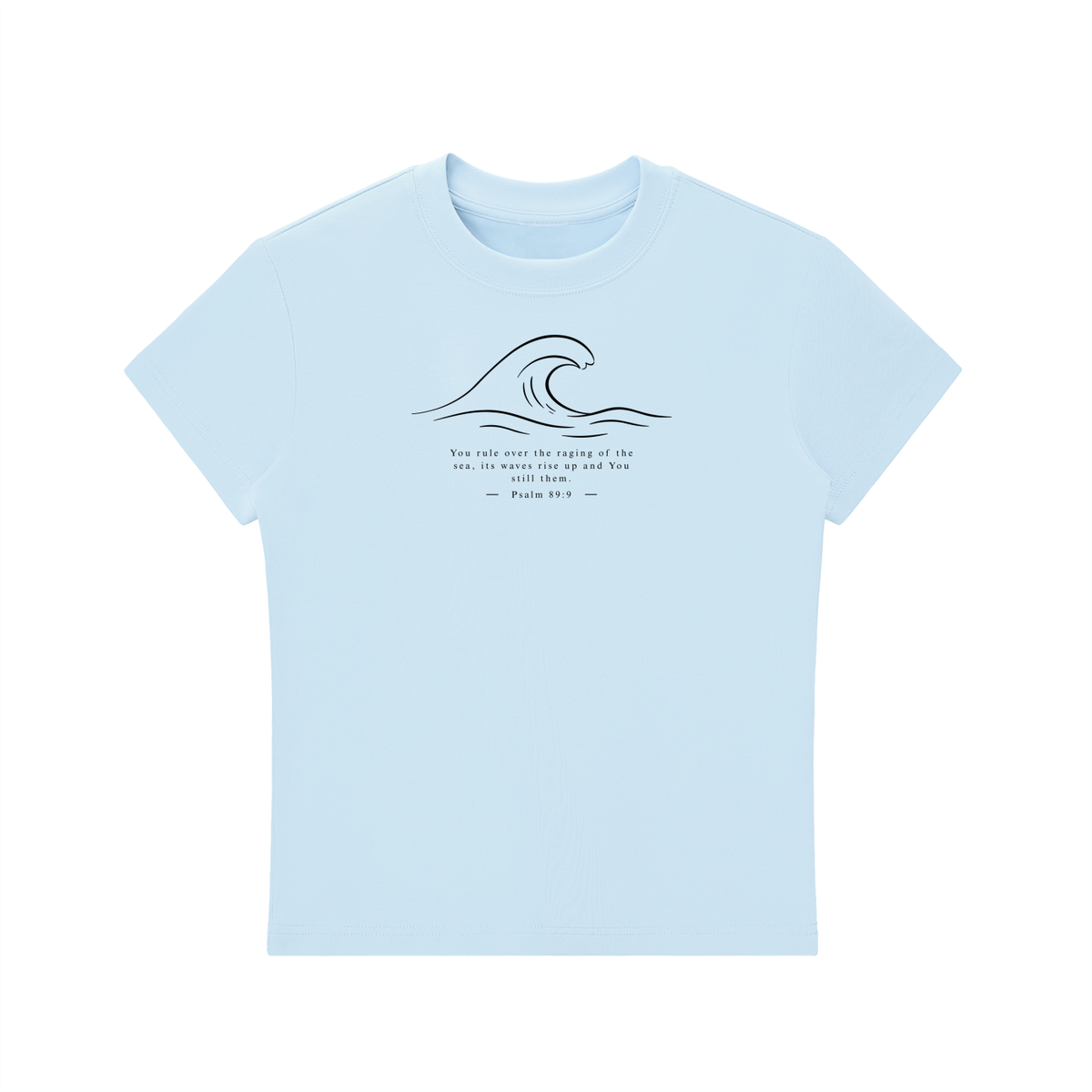 Stilled Wave Slim-Fit Women's Crewneck Tee