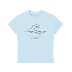 Stilled Waves Slim-Fit Women's Crewneck Tee
