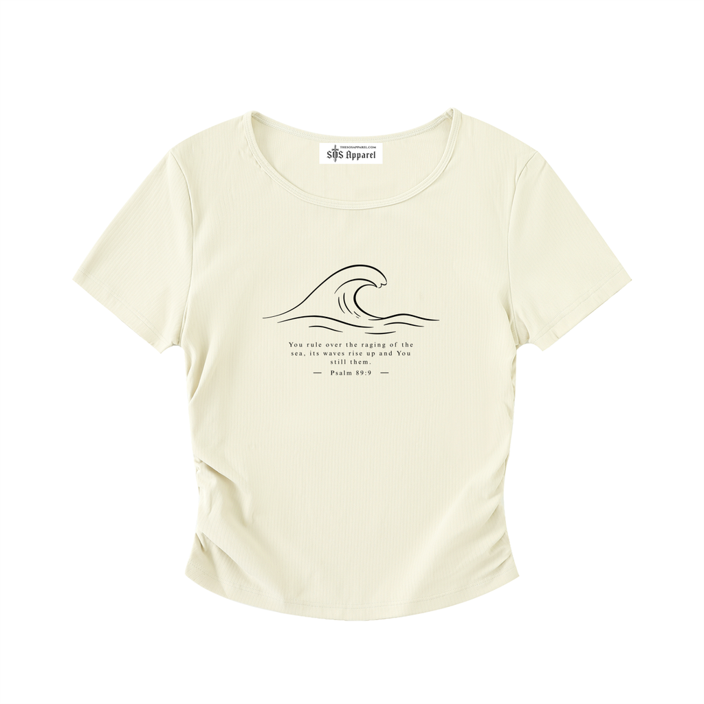Stilled Waves Ruched Athletic Top
