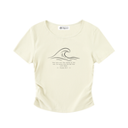Stilled Waves Ruched Athletic Top