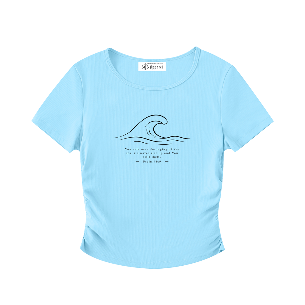 Stilled Waves Ruched Athletic Top
