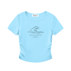 Stilled Waves Ruched Athletic Top