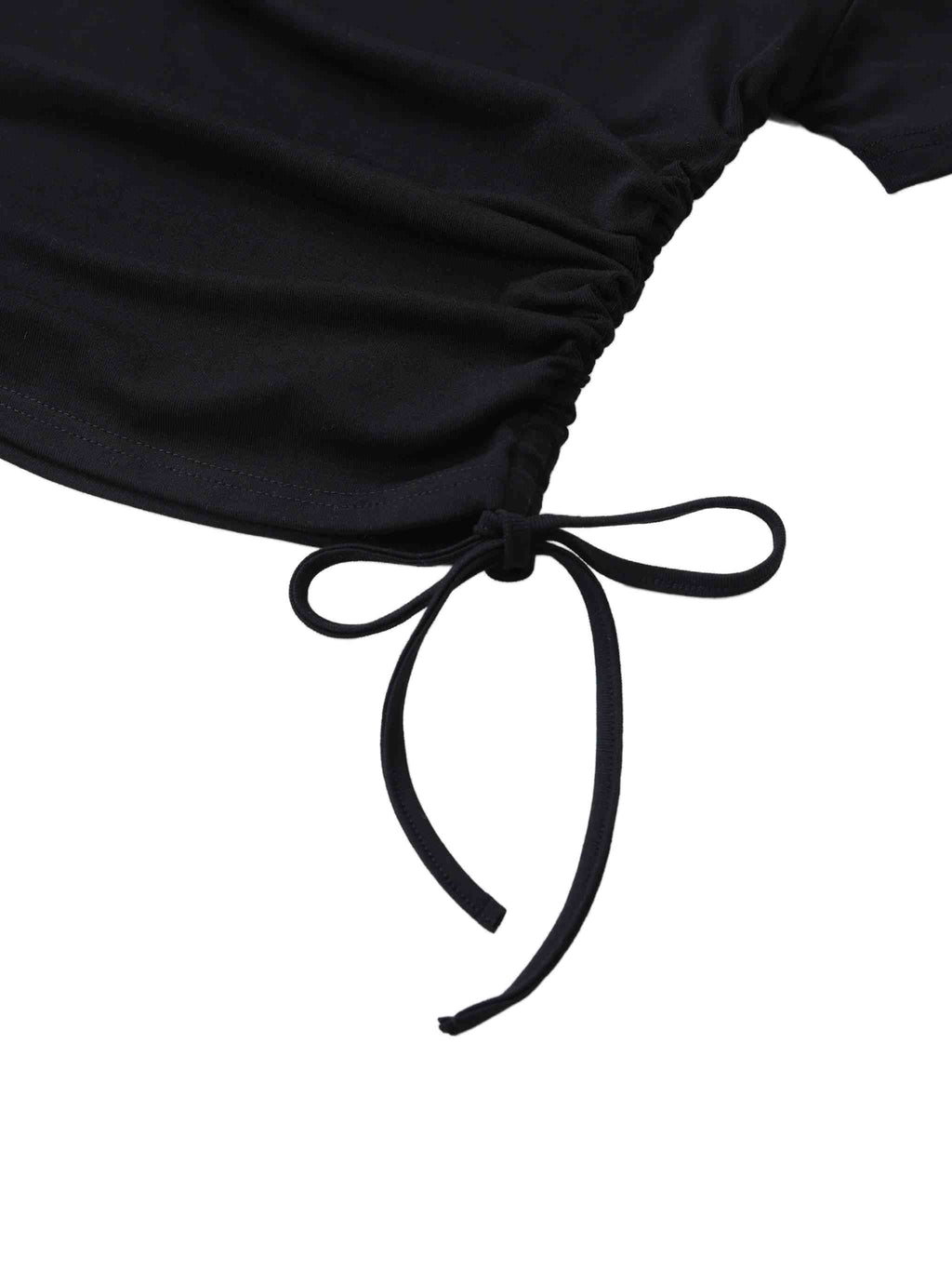 Stilled Wave Elegant Drawstring Top