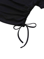 Stilled Wave Elegant Drawstring Top