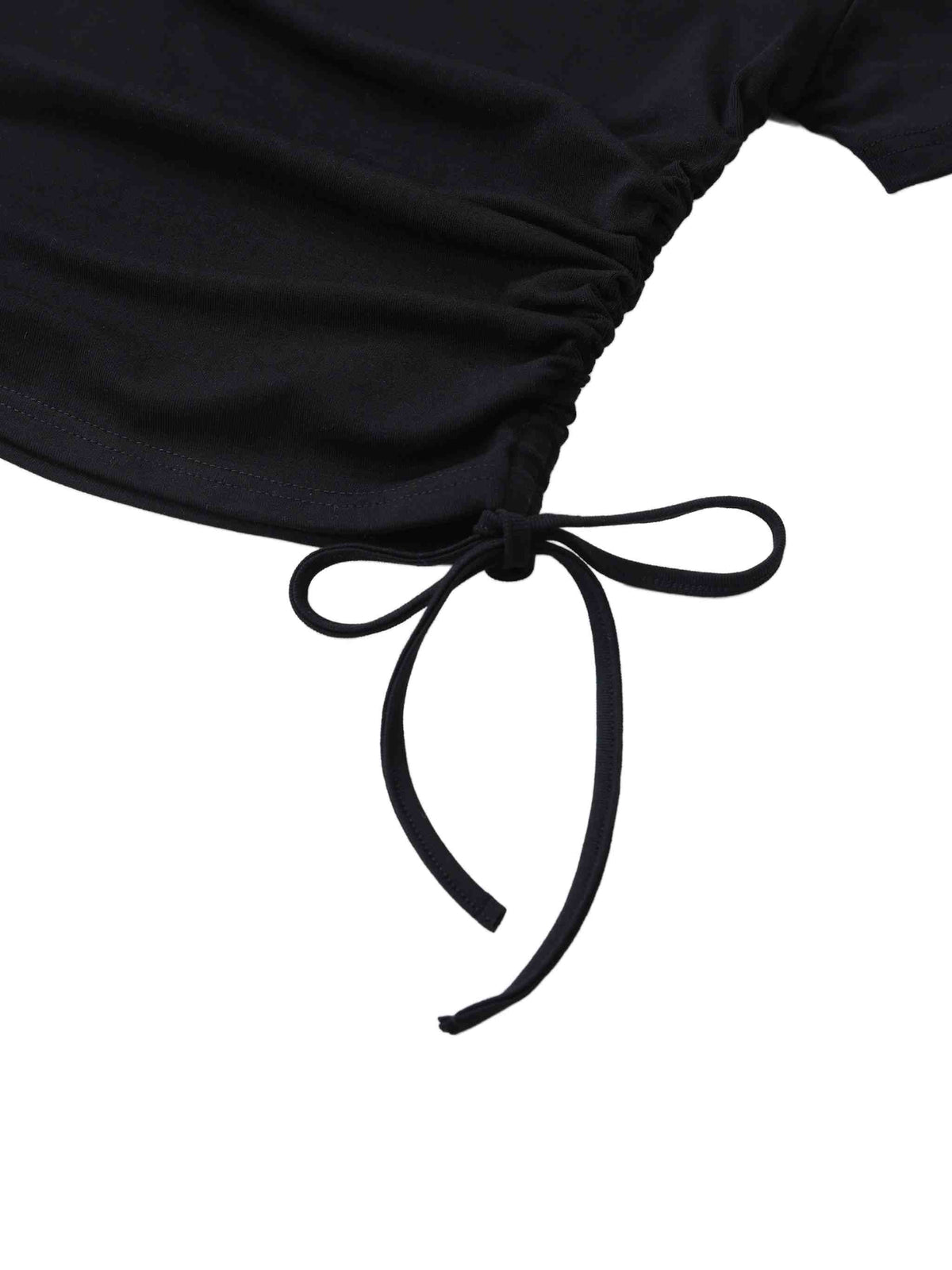 Stilled Wave Elegant Drawstring Top