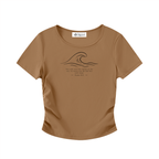 Stilled Wave Ruched Athletic Top