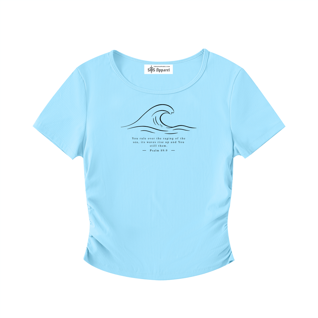 Stilled Wave Ruched Athletic Top