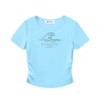 Stilled Wave Ruched Athletic Top