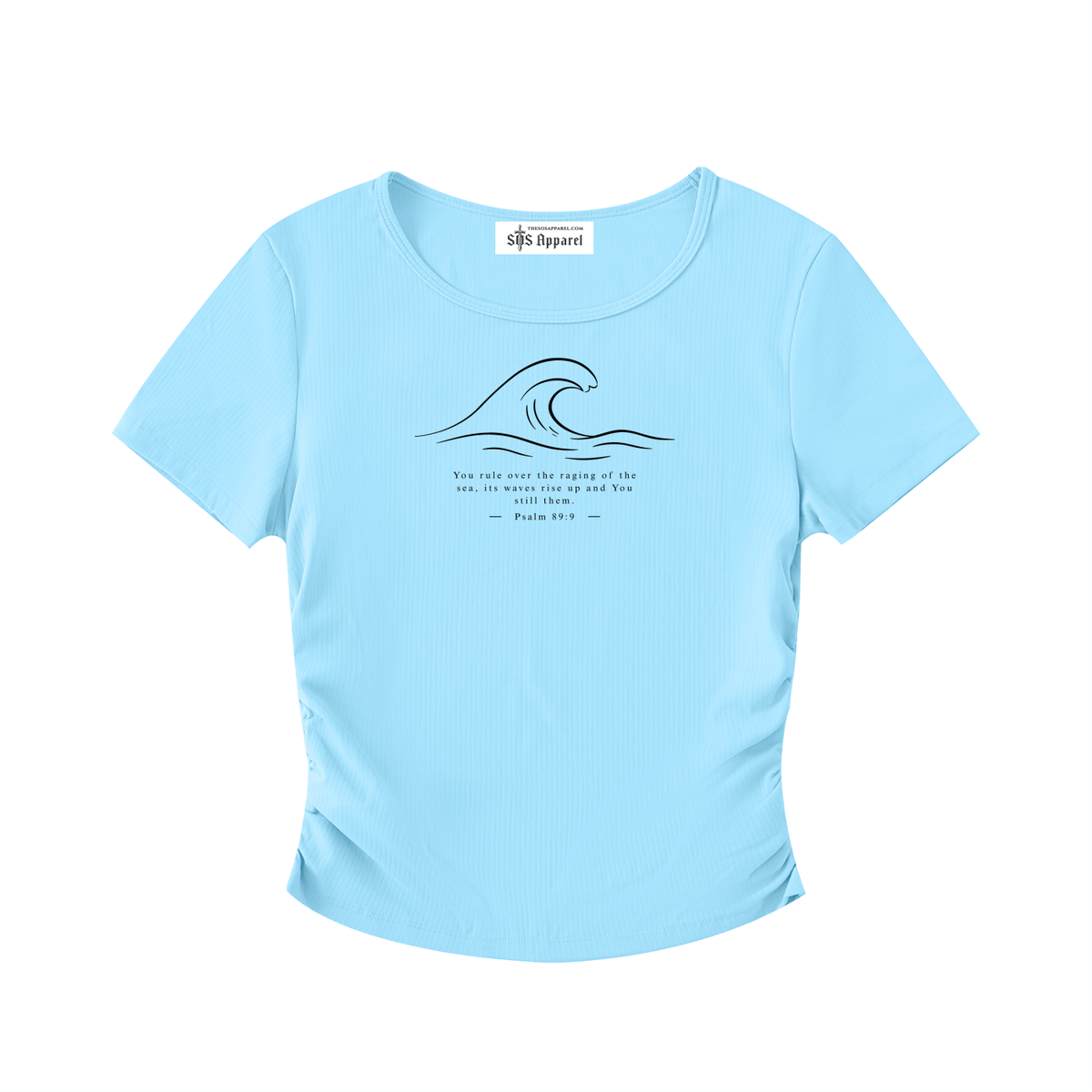 Stilled Wave Ruched Athletic Top