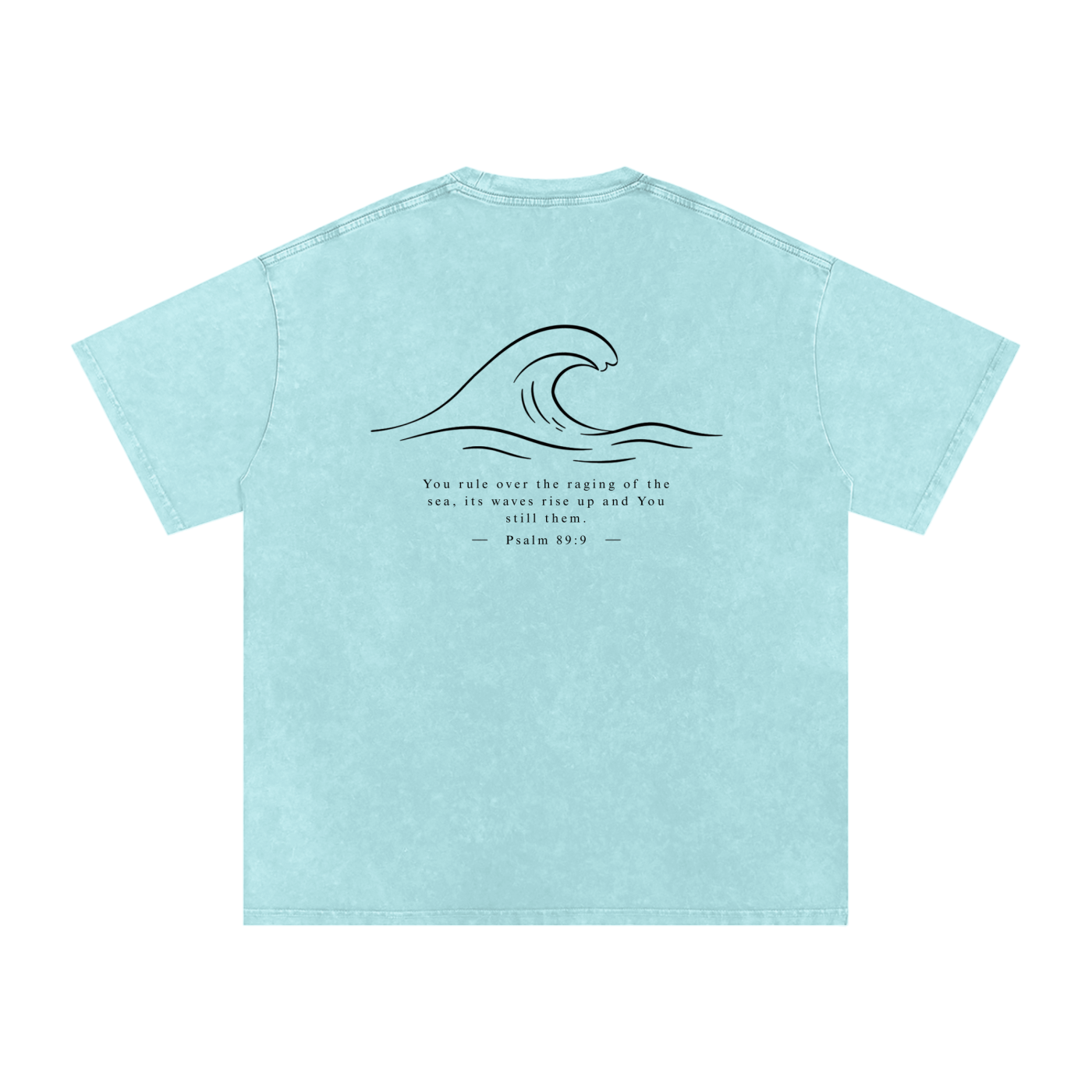 Stilled Waves Washed Out Oversized Tee