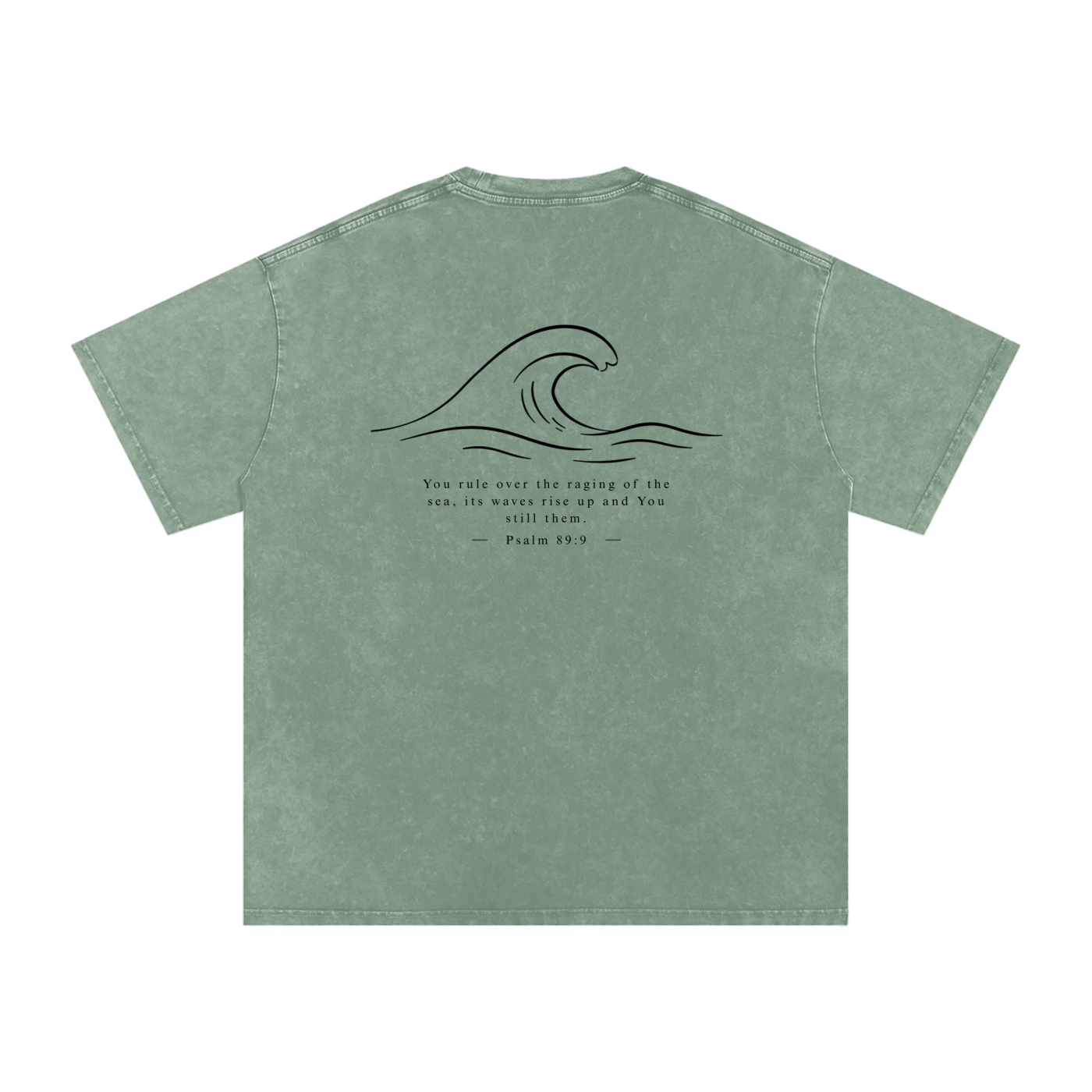 Stilled Waves Washed Out Oversized Tee