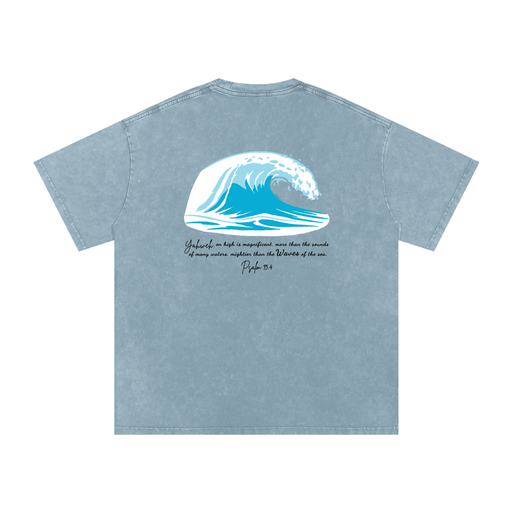 Wave Washed Out Oversized Tee