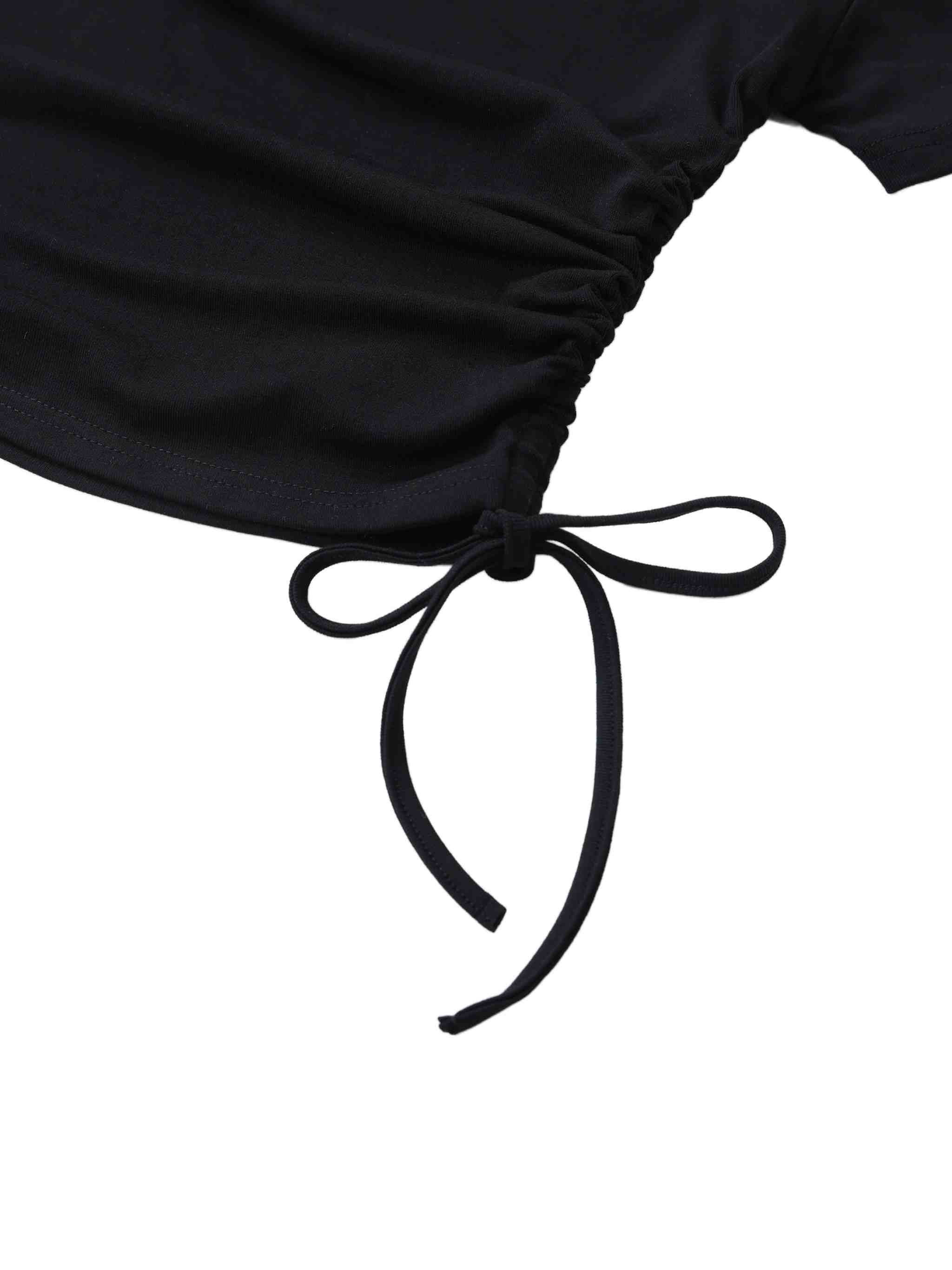 Elegant Drawstring Top