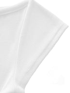 Stilled Wave Slim-Fit Wide Neck Top
