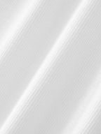Stilled Wave Slim-Fit Wide Neck Top